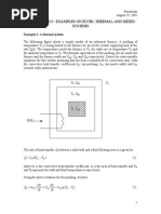 Handoout E.9 - Examples On Fluid, Thermal and Mixed Systems: Example 1: A Thermal System