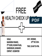 Free Health Checkup Camp