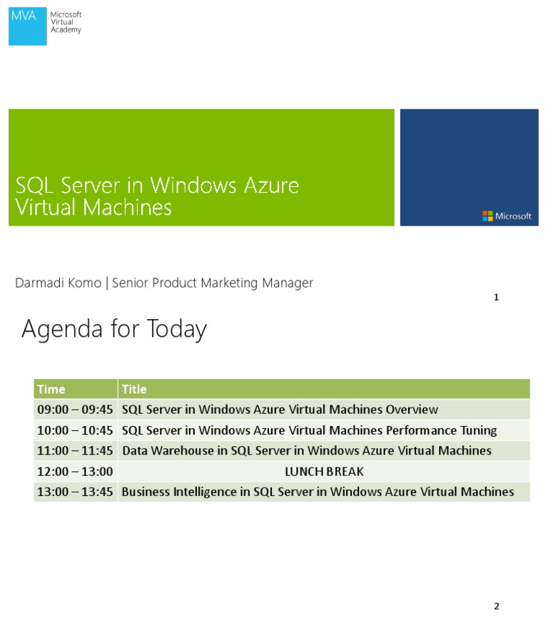 SQL Server on Azure VMs Overview | PDF | Computers