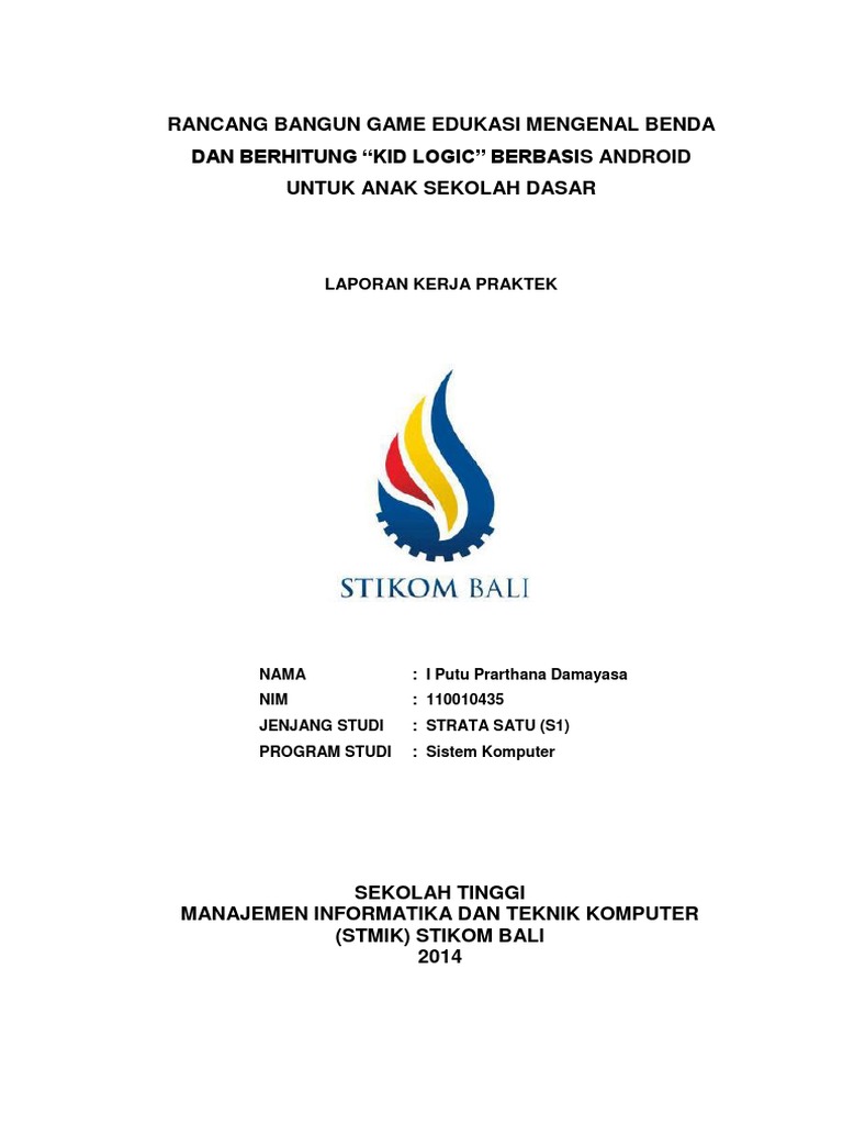 Rancang Bangun Game Edukasi Mengenal Benda Dan Berhitung