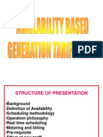 Availabilty Based Generation Tariff