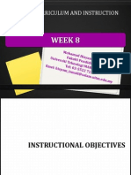 Week 8: Edu555 Curriculum and Instruction