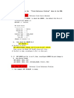 The Way To Clear The "Clock Reference Problem" When Do The PMR.