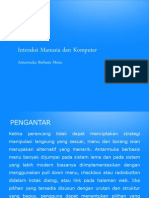 Interaksi Manusia Dan Komputer - Antarmuka Berbasis Menu