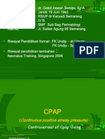 CPAP (Continuous Positive Airway Pressure) Controversial of Cpap Using - Pps