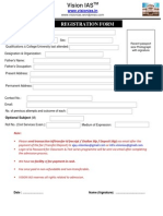 Registration Form With Fee Strcture Vision-ias