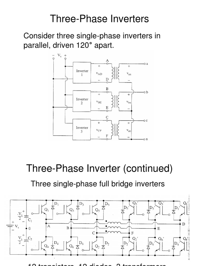 180 & 120 Degree Conduction Mode Inverter | PDF | Power Inverter | Root ...