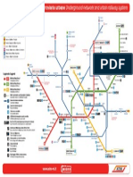 Map Milan Subway Underground