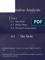Unit 6 - Quantitative Analysis Notes