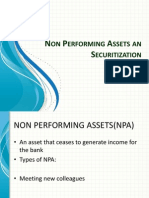 Non Performing Assets and Securitization