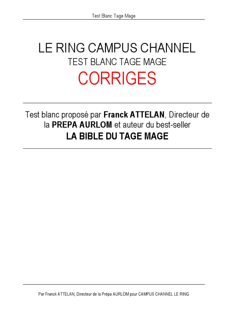 La Bible Du Tage Mage Pdf Gratuit Corrige Tage Mage | PDF | Tatouage | Dettes