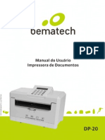Impressora de Cheque DP-20 Manual 01 Manual Do Usuario