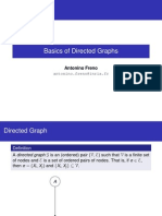 Basics of Directed Graphs: Antonino Freno
