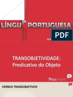 Sintaxe de Oracao I Transobjetividade Predicativo Do Objeto6f791de2 PDF