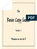 Resin Copy Guide (GUIDE TO MINIATURE CLONING COPYING CASTING)