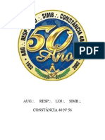 Historia Da Loja Constancia 40 N 56 PDF