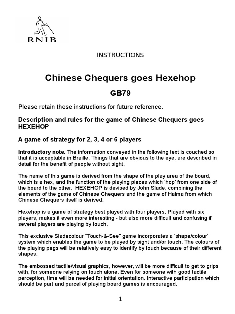 Chinese Checkers PDF Somatosensory System Business