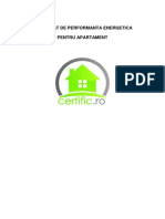 Model Certificat Energetic Si Anexa Apartament
