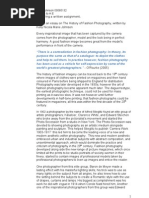 Download This is an Essay on the History of Fashion Photography  by Kelly Nicola Marie Johnson SN25079399 doc pdf