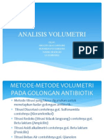 Analisis Volumetri Antibiotik