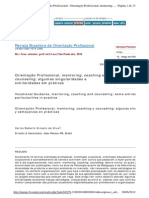 Orientação Profissional, Mentoring, Coaching e Counseling