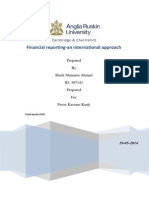 Financial reporting - an international approach