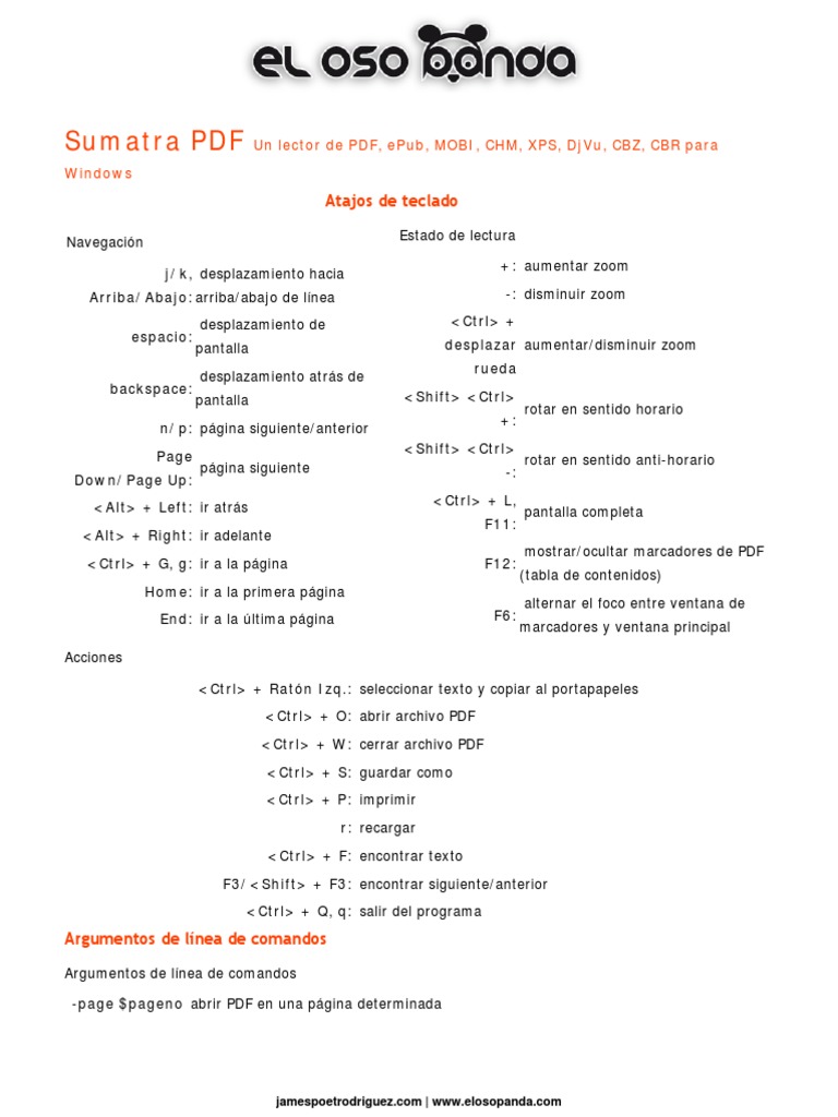 Guía de uso de Sumatra PDF | PDF | Formato de Documento Portable ...