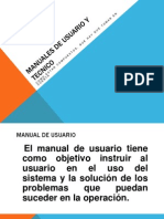 Manuales de Usuario y Tecnico