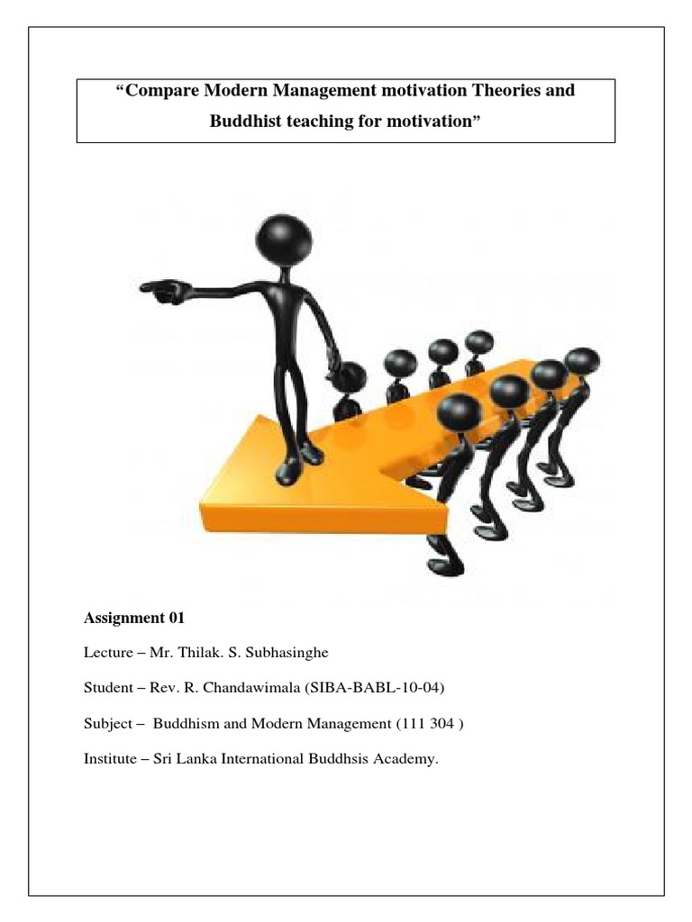 Buddhism and Modern Management | PDF | Motivation | Motivational