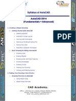 Syllabus - AutoCAD 2014