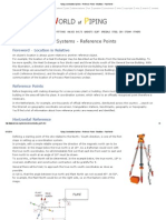 Piping Coordination Systems - Reference Points - Elevations - Plant North