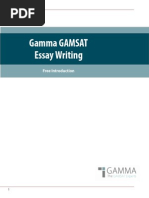 Download Gamma GAMSAT Essay Writing by John Doe SN250820556 doc pdf