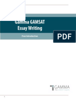 Gamma GAMSAT Essay Writing