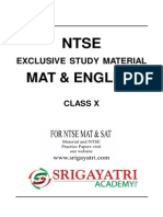 Mat & English: Exclusive Study Material