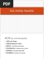 SQL NoSQL NewSQL