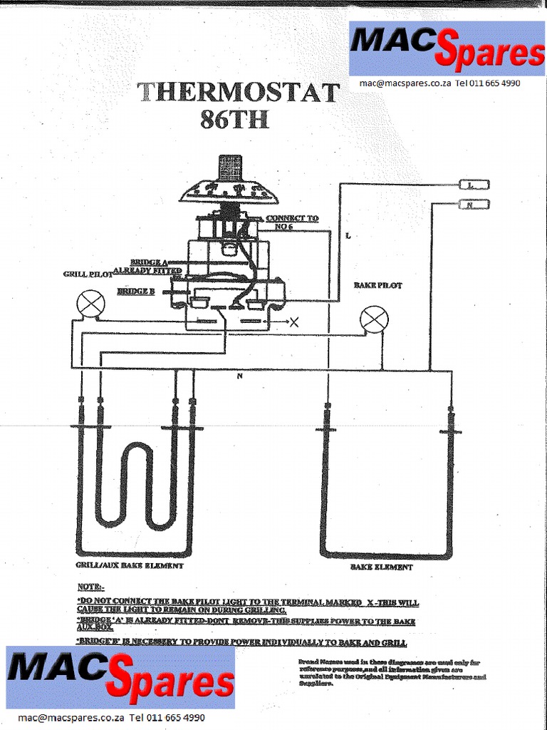 Thermostat 86 TH Wiring Diagram PDF | PDF