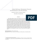 Carboni, A. and A, 2014, An Analysis of Italian Bad Loans: Determinants, Forecasts and Transmission To The Real Economy