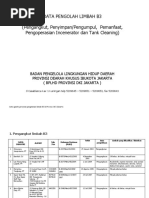 Download DATA PENGOLAH LIMBAH B3 Pengangkut PenyimpanPengumpul Pemanfaat by ida_susanti SN25083808 doc pdf