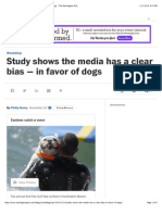 Study Shows The Media Has A Clear Bias - in Favor of Dogs - The Washington Post