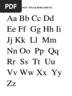 Menulis Huruf Tegak Bersambung 1