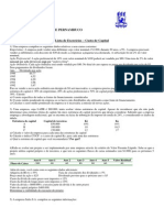 Análise de Custo de Capital e Financiamento de Projetos