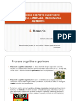 Procese Cognitive Superioare - MEMORIA