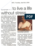 Sunandaji - Melville Times, April 29 - 2008 