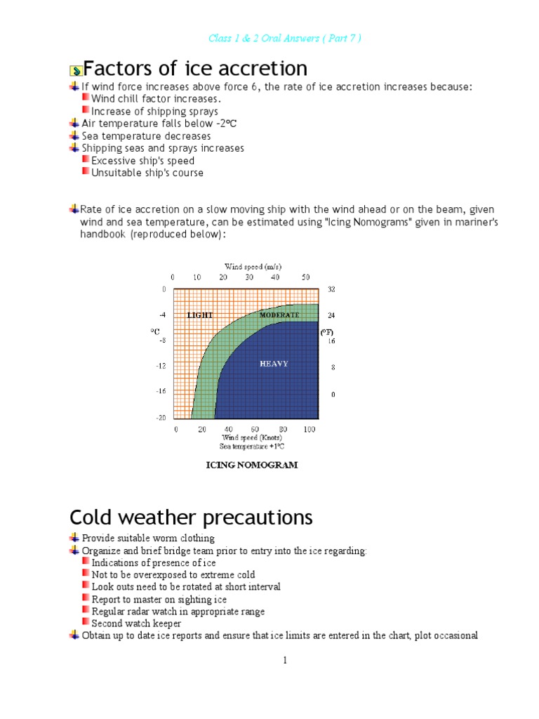 Ice Accretion and Navigation Precautions | PDF | Ice | Ships
