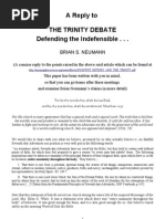 Download A Reply to Brian Neumanns The TRINITY DEBATE by Blair Andrew SN25087155 doc pdf