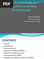 An Evaluative Study of Energy Efficient Building