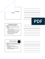 6.1 Facility Location and Facility Layout (1)