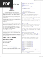Basic HTML Sample Page