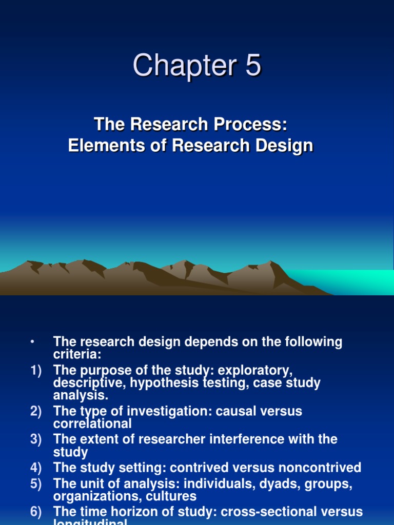 Research Design Elements Overview | PDF | Causality | Quantitative Research