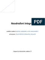 Riješeni Zadaci Iz Neodređenih Integrala